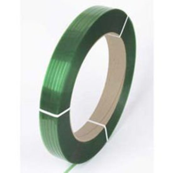 Pac Strapping Polyester Strapping, 1/2 x 0.025 x 2900', Green, 16 x 3 Core 4825773G29